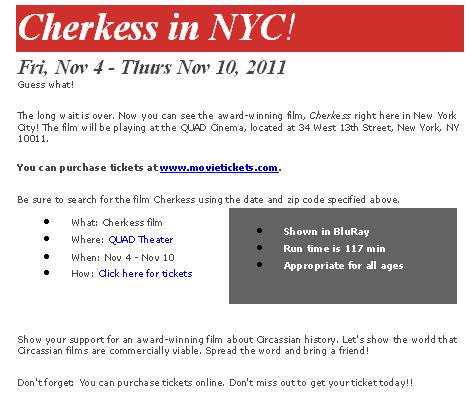 Cherkess in NYC!